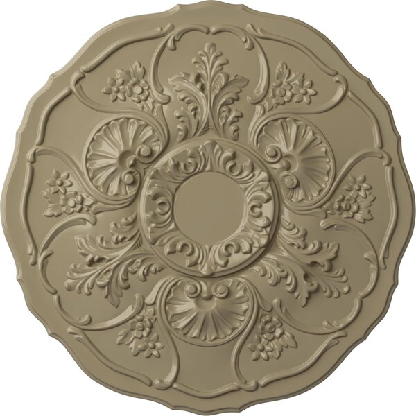 Ekena Millwork Cornelia Ceiling Medallion (Fits Canopies up to 4"), Hand-Painted Gobi Desert, 22 1/2"OD x 1 1/2"P CM22CNGDF - main